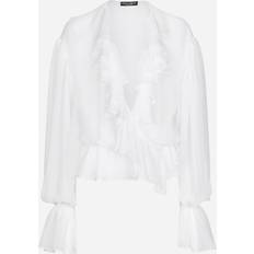 Dolce & Gabbana Bluse Dolce & Gabbana Chiffon Blouse with Ruffles