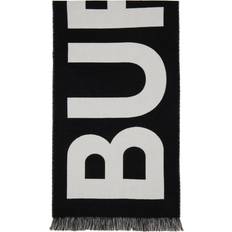 Sort - Uld Bælter Dents Burberry Logo Wool Scarf