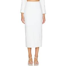 ROTATE Birger Christensen Nederdele ROTATE Birger Christensen Sequinned Bouclé High-Waisted Skirt DK 38/UK White