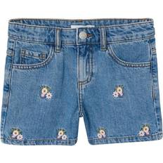 Lila Byxor Barnkläder Name It Meisjes Korte Broek - Black Denim