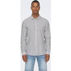 Herre - Hør Overdele Only & Sons Slim Fit Skjortekrave Skjorte
