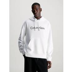 Calvin Klein Relaxed Logo Hoodie - White