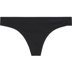 Calvin Klein Rosa Trosor Calvin Klein Fusion Flex Thong - Black