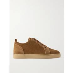 Christian Louboutin Men Shoes Christian Louboutin Rantulow Suede Sneakers Men Brown