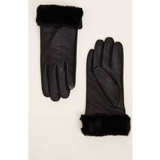 Faux Fur - Women Gloves & Mittens Phase Eight Women's Faux Fur Trimmed Leather Gloves