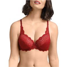 Playtex Bras Playtex Womens Flower Elegance Full Cup Bra Red Cotton