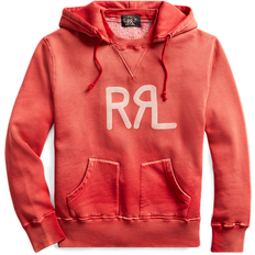 RRL Logo Fleece Hoodie Faded Red