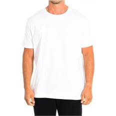 La Martina Mens Short Sleeve T-Shirt TMR309-JS206 White Cotton