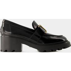 Leather Dresses Tod's Leather platform loafers black