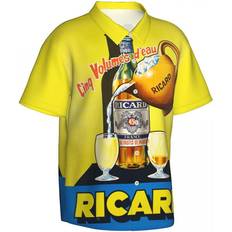 France Pastis Aperitif Ricard Beach Shirt Summer Ricards Aloha Shirt Men Vocation Holiday Outfits Clothing France Pastis Aperitif Ricard Beach Shirt Summer Ricards Aloha Shirt Men Vocation Holiday Outfits Clothing