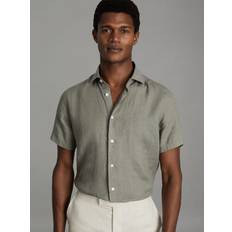 Reiss Herre T-shirts Reiss Holiday Linen Regular Fit Shirt