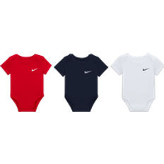 Nike Cotton Bodysuits Nike Baby 3–6M Swoosh Bodysuit 3-Pack Multi-Colour Cotton 3-6M