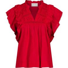 Bomull - L Bluser Neo Noir Jayla S Voile Top - Red