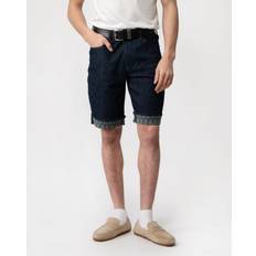 Armani Exchange Shorts Armani Exchange Mens Cuffed Denim Shorts Indigo Blue Waist