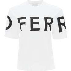 Ferragamo Överdelar Ferragamo Women Bold logo T-shirt White