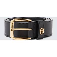 Gucci 4cm Logo-Embellished Leather Belt - Black