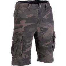Mil-Tec Miltec Vintage Stentvättad Shorts Darkcamo XX-Large