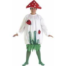 BigBuy Carnival Costume for Adults Mushroom 3 Pieces