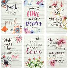 Juvale 6 Pack Floral Daily Prayer Journal Pages, 5x8