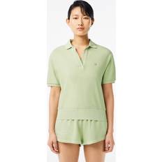 Lacoste Donna Polos Lacoste Polo Ample Manches Courtes En Coton - Taille - Vert