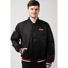 Lonsdale Orkney Black/Red/Ecru Collegejacke Schwarz