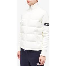 Moncler Padded Wool Blend Cardigan - White