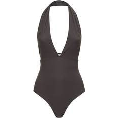 Swimsuits Toteme Brown Halterneck Swimsuit