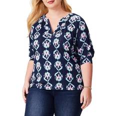 Tie Dye Blouses NIC+ZOE Ocean Batik Top