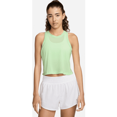 Nike Purple Tank Tops Nike One Training Dri-Fit Breath Mesh Tank Top - Green