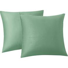 RainRoad Sage Green Throw Pillow Covers Set of 2 18x18 Inch 2pcs Cushion Cover (45.7x)