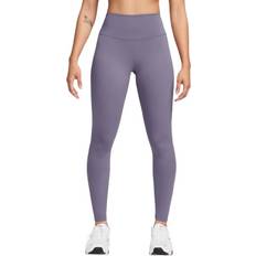 Medias Nike Dri-Fit One High-Waisted Malla Mujeres - Morado