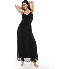 Vero Moda Ruffle Maxi Dress - Black