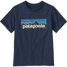 Patagonia Children's Clothing Patagonia Kids' P-6 Logo T-Shirt - New Navy