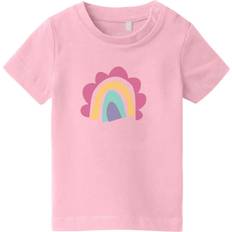 1-3M Överdelar Name It Parfait Pink Rainbow Vubie T-Shirt - Pink