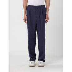 Fendi Wool Pantaloni Blu Uomo - Men