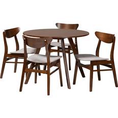 Polyester Tables Baxton Studio Philip Dining Set