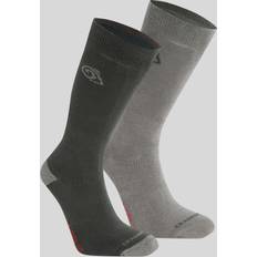 Craghoppers Unisex Kläder Craghoppers NosiLife Travel Twin Pack Socks - Black Pepper/Mid Grey