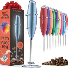 Blue Milk Frothers Peach Street Powerful Handheld Milk Frother, Milk