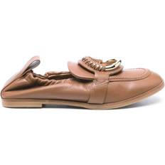See by Chloé Läderloafers Med Metalllogodetalj - Brown