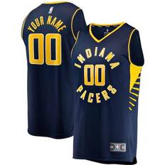 Game Jerseys Fanatics Branded Men's Navy Indiana Pacers Fast Break Custom Replica Jersey Icon Edition