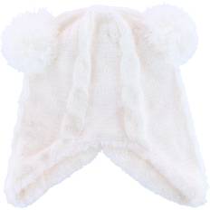 Synthetic Children's Clothing Grand Sierra Toddler Plush Lined Peruvian Winter Hat - White (BK-37036)