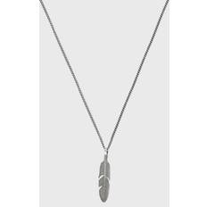 Argento - Uomo Collane Serge Denimes Silver Ethereal Feather Necklace men Jewellery silver in taglia:ONE