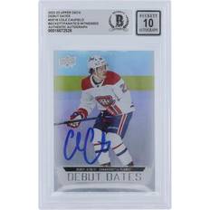Upper Deck Cole Caufield Montreal Canadiens Autographed 2022-23 Debut Dates #DD-18 Fanatics Witnessed Authenticated Card