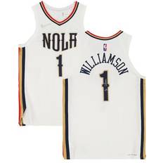 Zion Williamson Game Jerseys Fanatics Authentic Zion Williamson New Orleans Pelicans Autographed White Nike City Edition Jersey