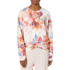 Beige Pyjamas PJ Salvage womens Loungewear Rustic Garden Long Sleeve Pajama Top, Oatmeal