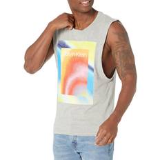 Calvin Klein Men Tank Tops Calvin Klein Men's Reimagined Heritage Pride Muscle Tank, Grey Heather