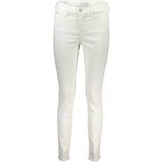 Calvin Klein White Jeans Calvin Klein Chic White Skinny Jeans - Logo Detail