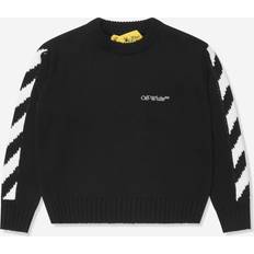 Black - Boys Knitted Sweaters Off-White Kids Classic Arrow cotton jumper kids Cotton/Polyester Black