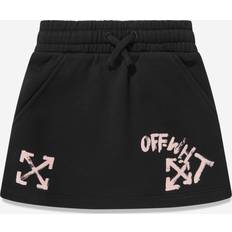 Noir Jupes Off-White Girls Paint Script Skirt In Black Yrs