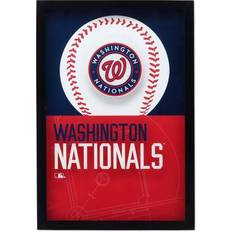 Open Road Brands Washington Nationals 12'' x 17'' Glass Framed Sign